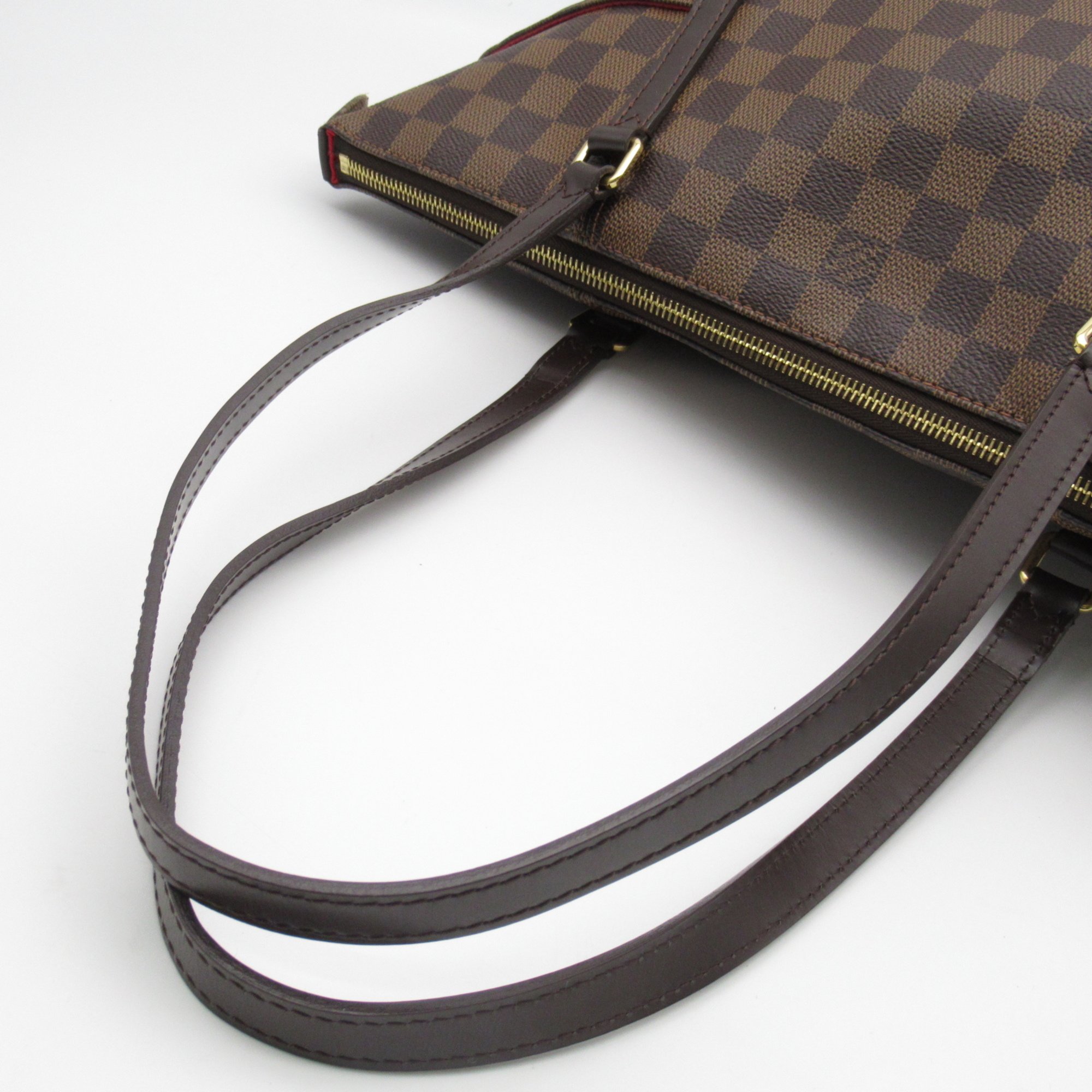 LOUIS VUITTON Totally MM Shoulder Bag Brown Damier PVC coated canvas N41281