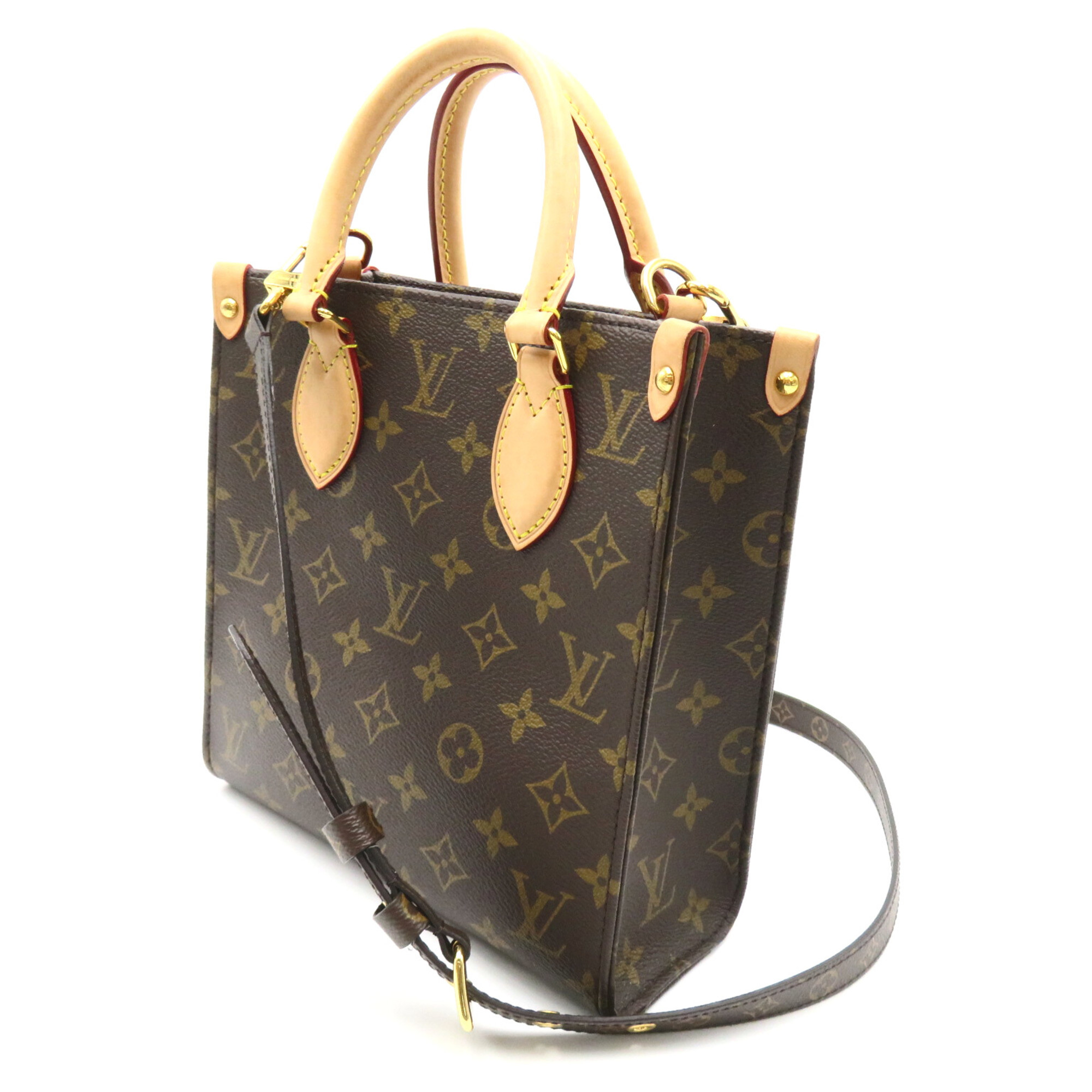 LOUIS VUITTON Sac PlatBB 2wayShoulder Bag Brown Monogram PVC coated canvas M46265