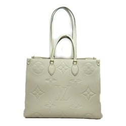 LOUIS VUITTON On the Go GM 2way Tote Bag Beige claim Monogram empreinte leather M45081