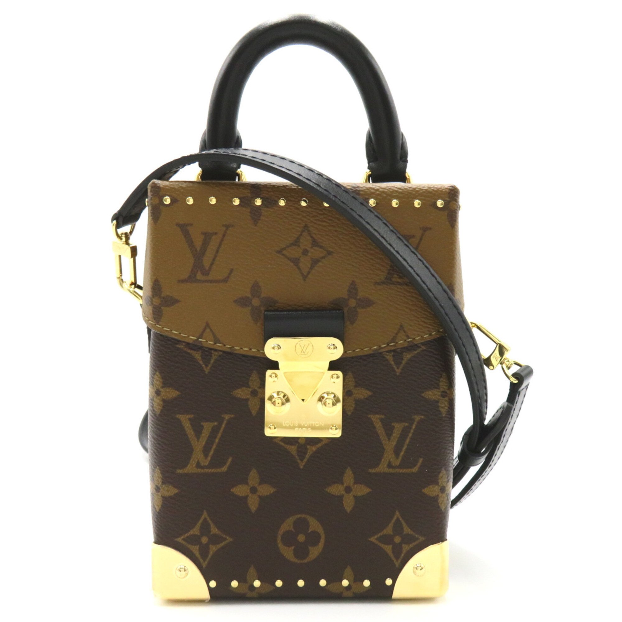 LOUIS VUITTON Camera box Brown Monogram Reverse PVC coated canvas M82465