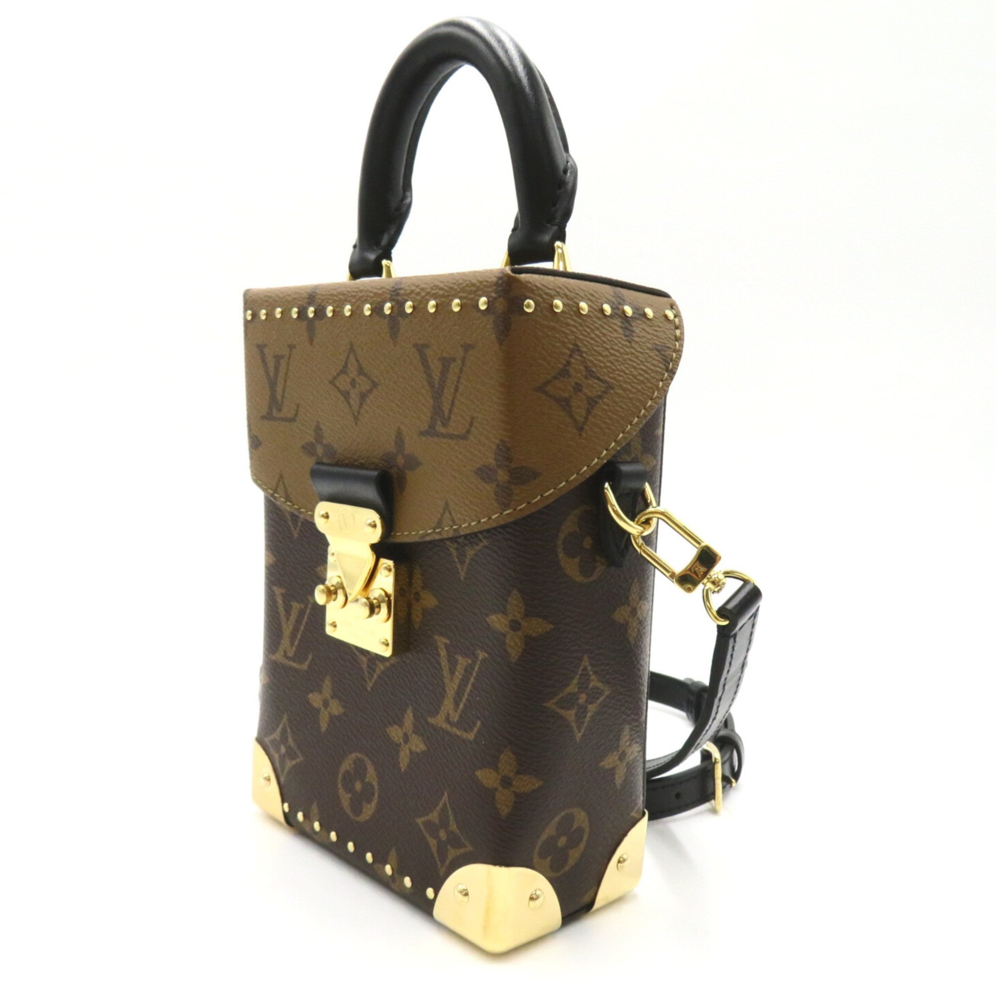 LOUIS VUITTON Camera box Brown Monogram Reverse PVC coated canvas M82465