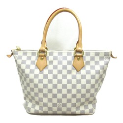 LOUIS VUITTON Saleya PM Tote Bag White Damier Azur PVC coated canvas N51186