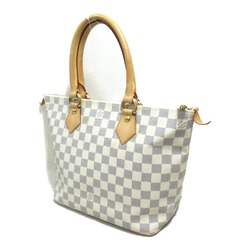 LOUIS VUITTON Saleya PM Tote Bag White Damier Azur PVC coated canvas N51186