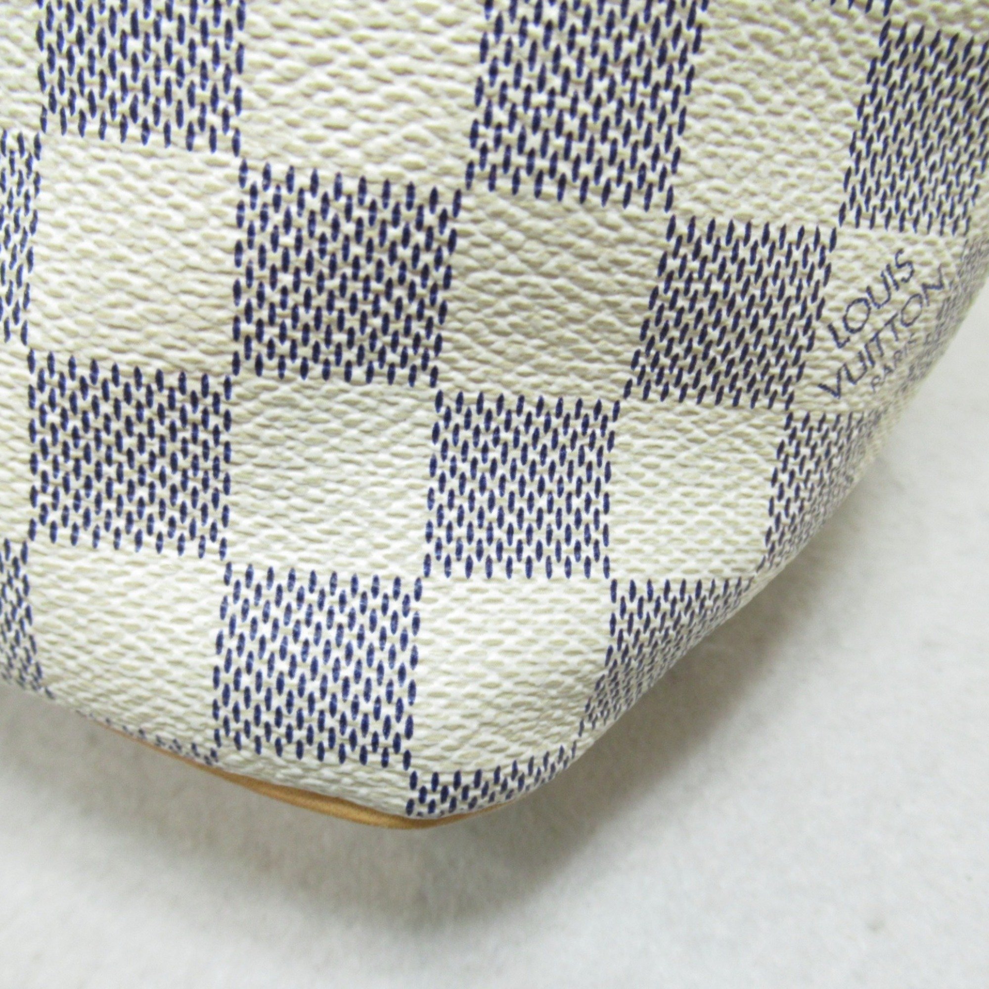 LOUIS VUITTON Saleya PM Tote Bag White Damier Azur PVC coated canvas N51186