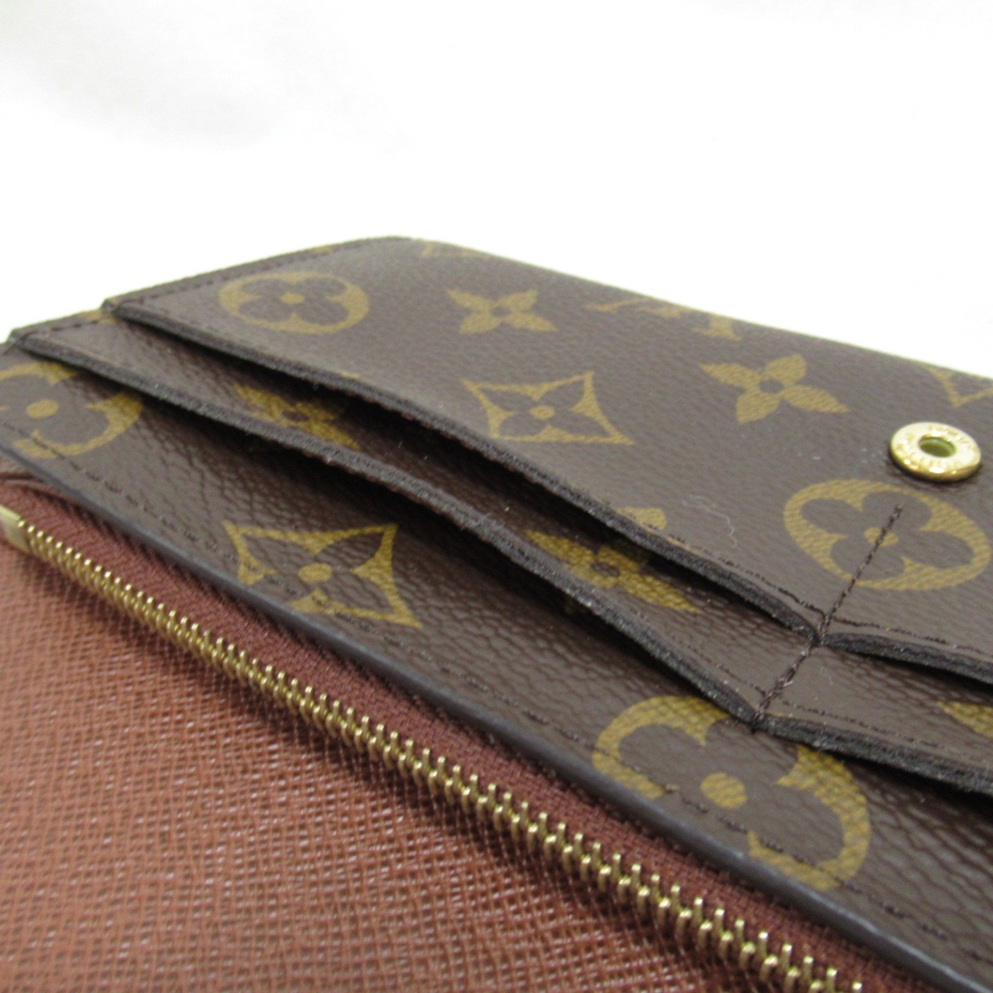 LOUIS VUITTON Portefeiulle Sarah Bifold Wallet Bifold Wallet Brown PVC coated canvas M60531