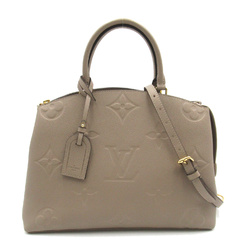 LOUIS VUITTON Grand Palais MM Gray Tour rail Monogram empreinte leather M45833