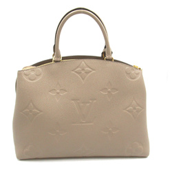 LOUIS VUITTON Grand Palais MM Gray Tour rail Monogram empreinte leather M45833