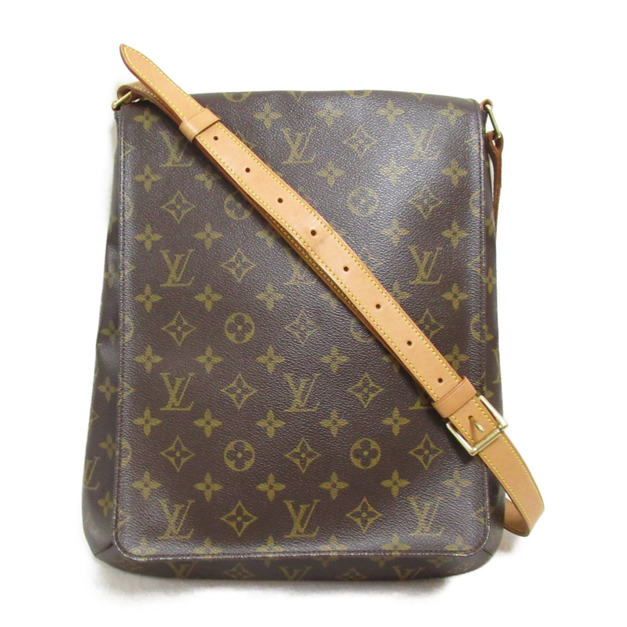 LOUIS VUITTON Musette Shoulder Bag Brown Monogram PVC coated canvas M51256