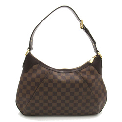 LOUIS VUITTON Thames GM Shoulder Bag Brown Ebene Damier PVC coated canvas N48181