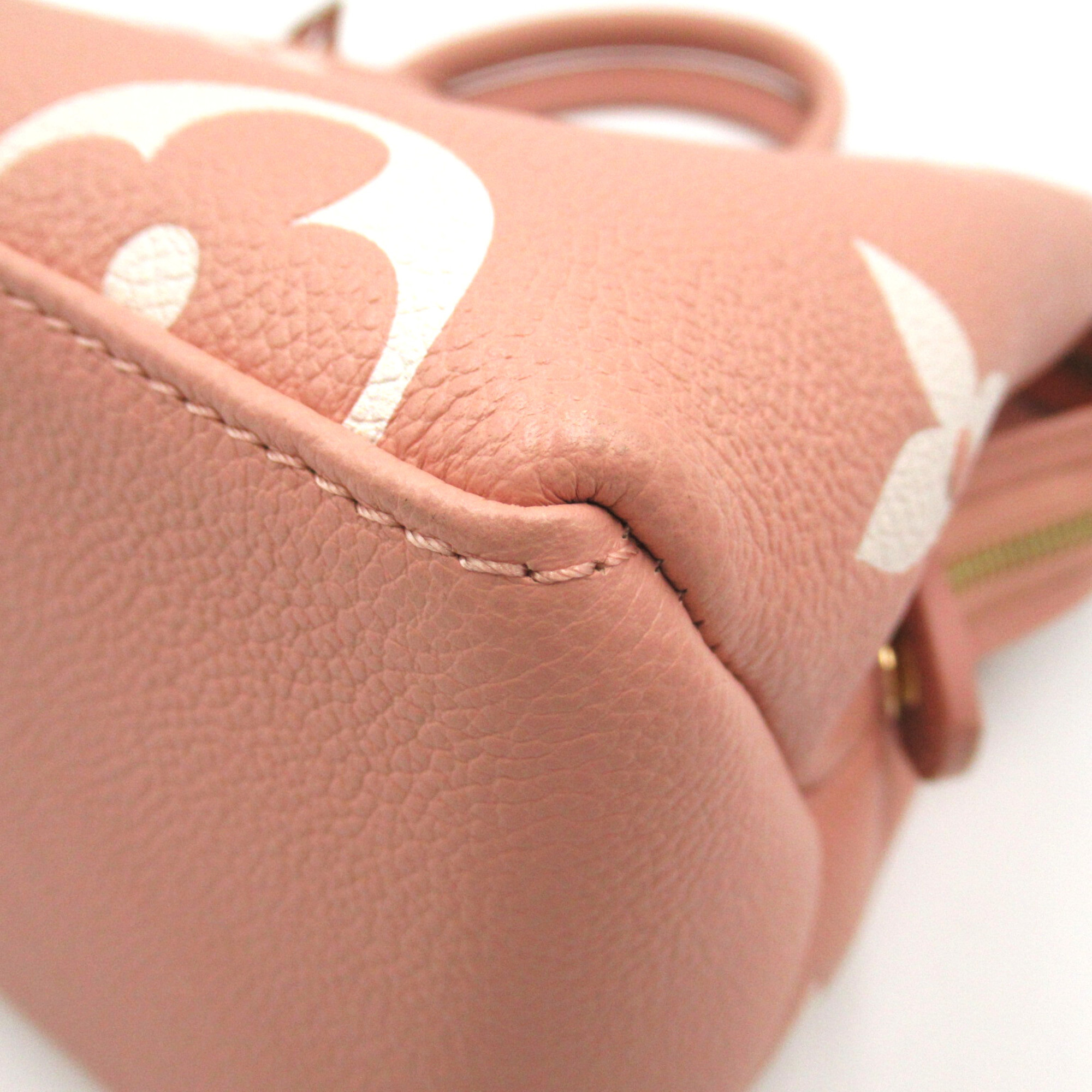 LOUIS VUITTON Petit Palais PM Pink Monogram empreinte leather M46353