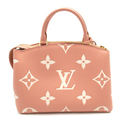 LOUIS VUITTON Petit Palais PM Pink Monogram empreinte leather M46353