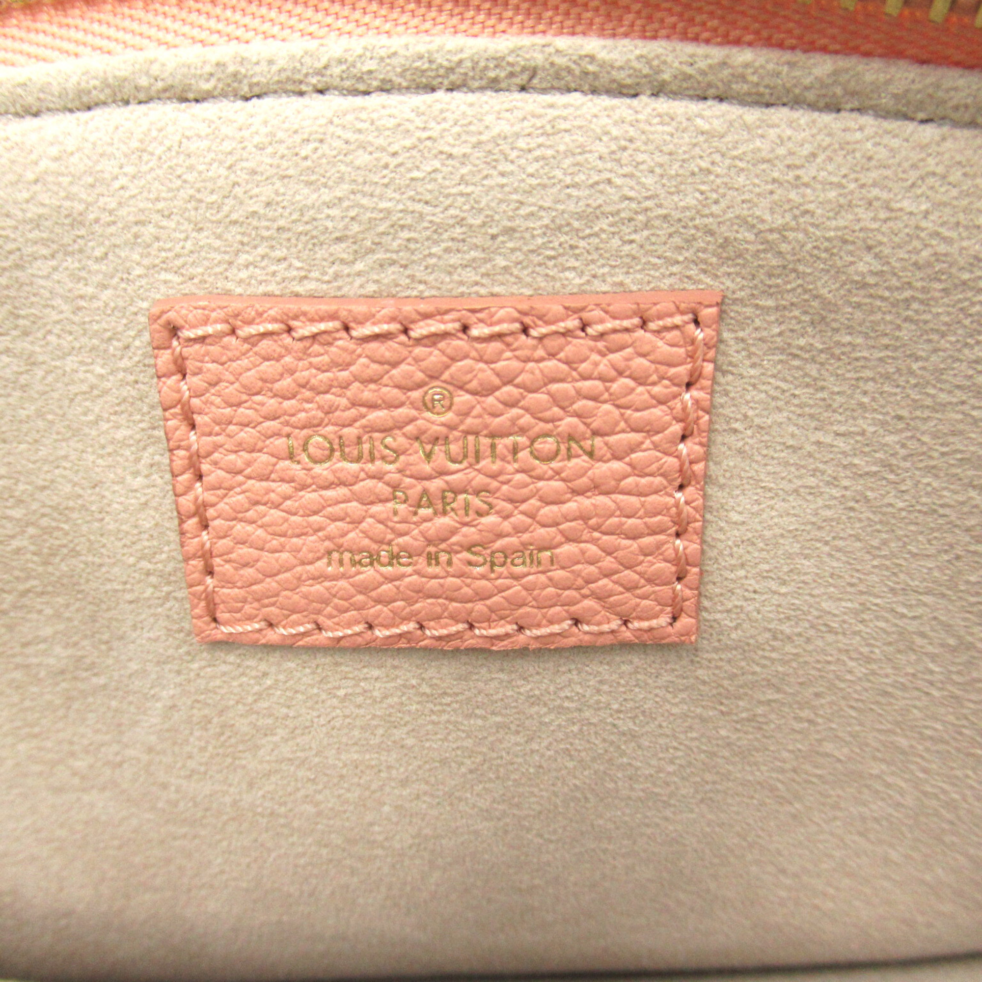 LOUIS VUITTON Petit Palais PM Pink Monogram empreinte leather M46353