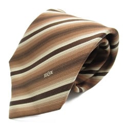 LOUIS VUITTON tie Brown silk