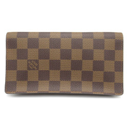 LOUIS VUITTON Porte Cartes Credit Brown Ebene Damier PVC coated canvas N60825