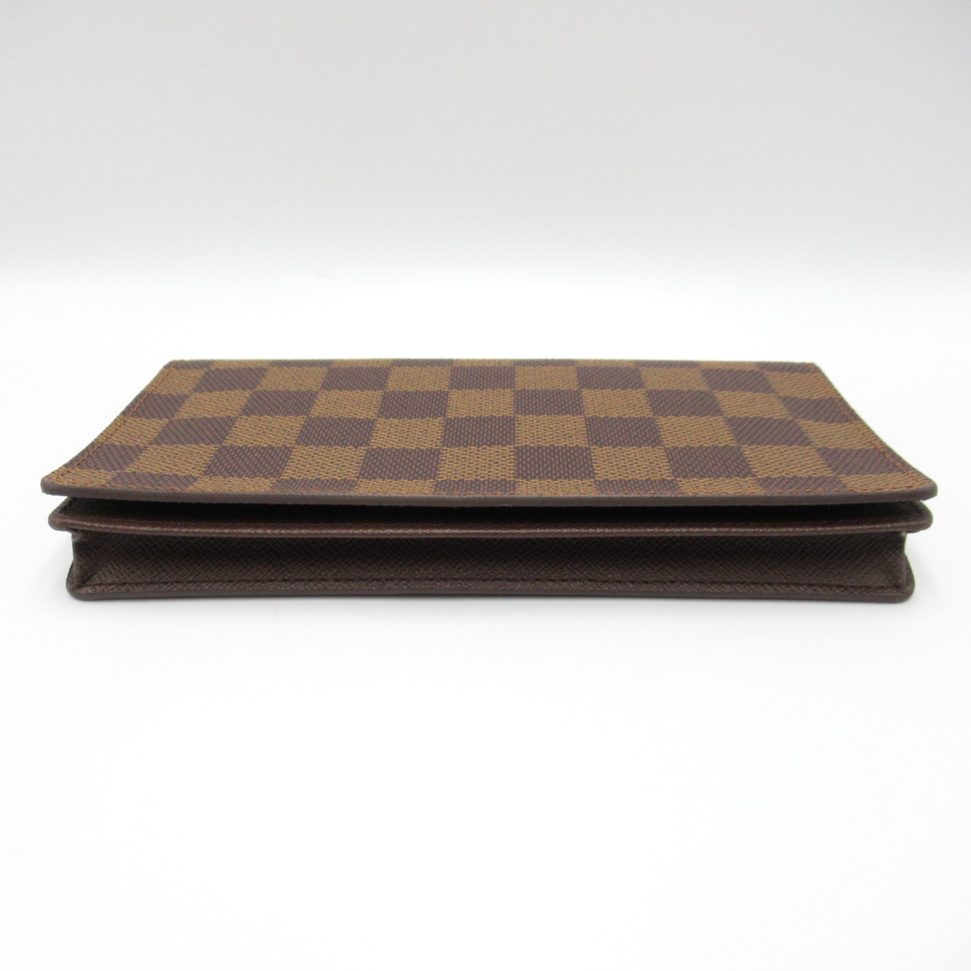 LOUIS VUITTON Porte Cartes Credit Brown Ebene Damier PVC coated canvas N60825