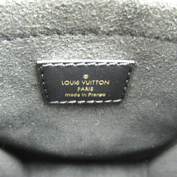 LOUIS VUITTON SINCE1854 Petite Sac Plat Black White Monogram /Jaguar Denim canvas M80484