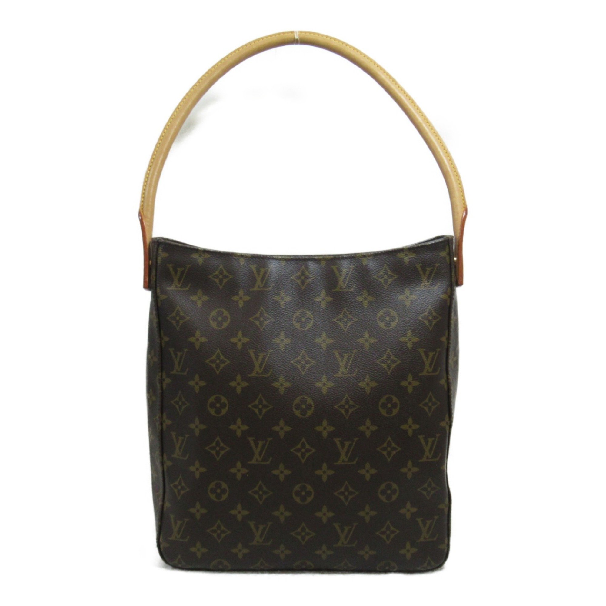 LOUIS VUITTON Looping Shoulder Bag Brown Monogram PVC coated canvas M51145