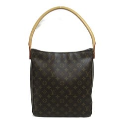 LOUIS VUITTON Looping Shoulder Bag Brown Monogram PVC coated canvas M51145