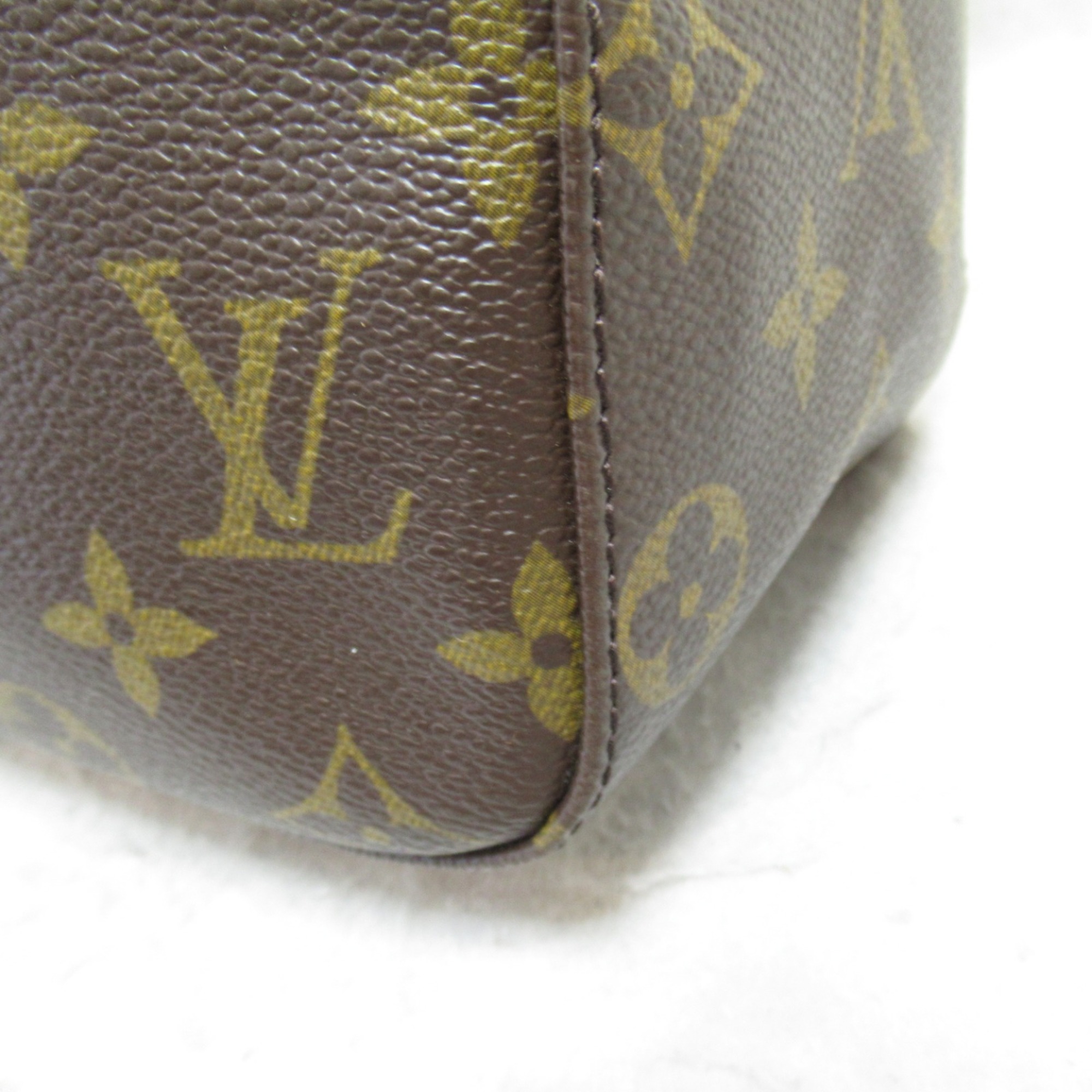 LOUIS VUITTON Looping Shoulder Bag Brown Monogram PVC coated canvas M51145