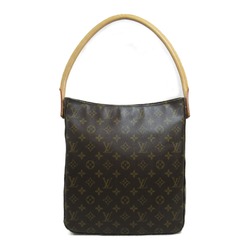 LOUIS VUITTON Looping Shoulder Bag Brown Monogram PVC coated canvas M51145