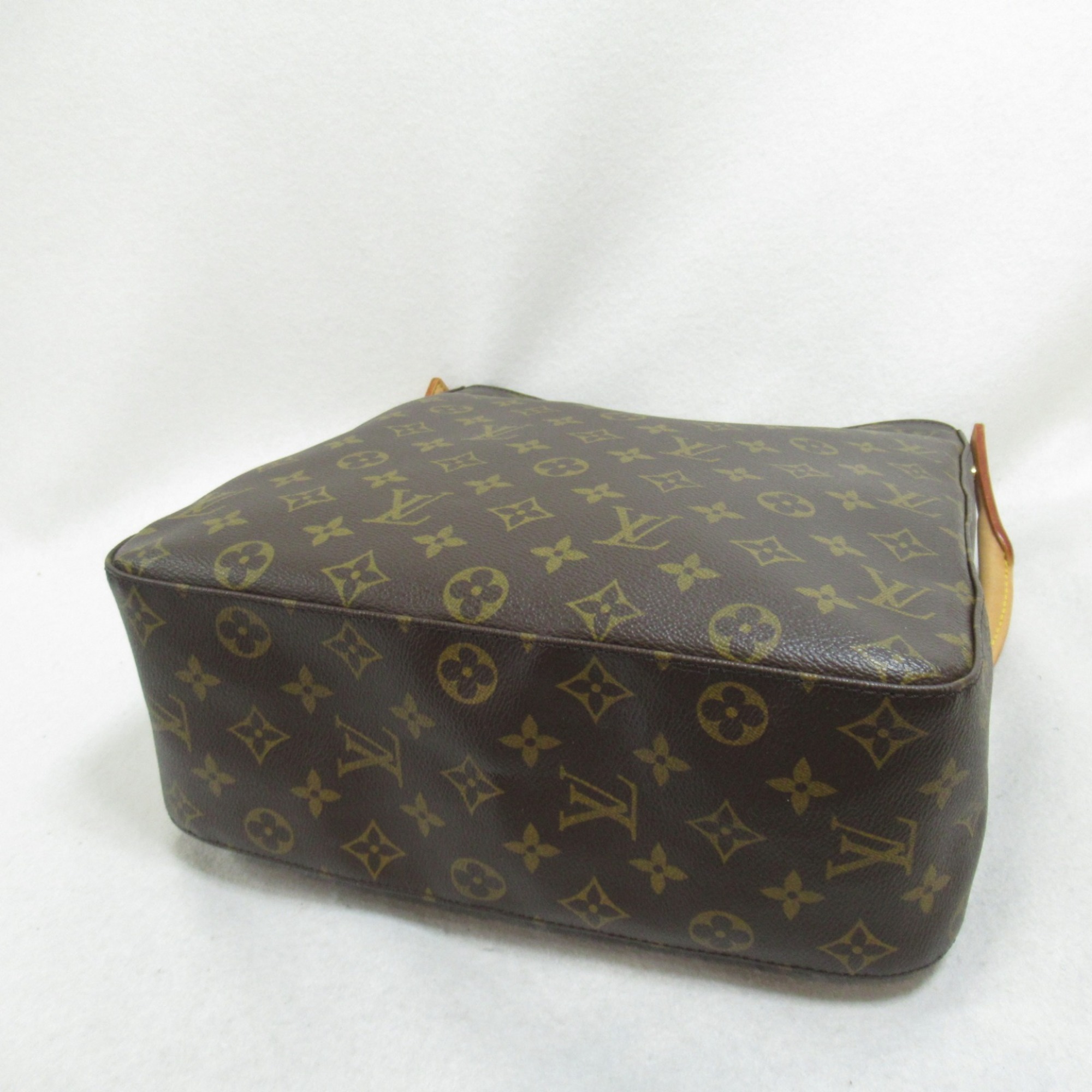 LOUIS VUITTON Looping Shoulder Bag Brown Monogram PVC coated canvas M51145