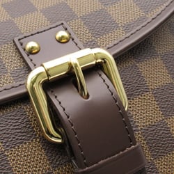 LOUIS VUITTON Highbury Shoulder Bag Brown Ebene Damier PVC coated canvas N51200