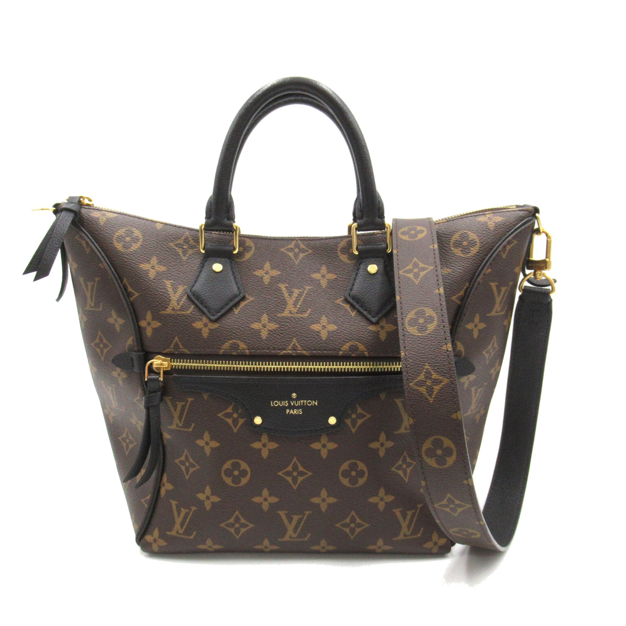 LOUIS VUITTON Tournel PM Brown Black Monogram PVC coated canvas M44057