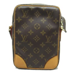 LOUIS VUITTON Danube Shoulder Bag Brown Monogram PVC coated canvas M45266