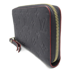 LOUIS VUITTON Zippy wallet Navy MarineRouge Monogram empreinte leather M62121