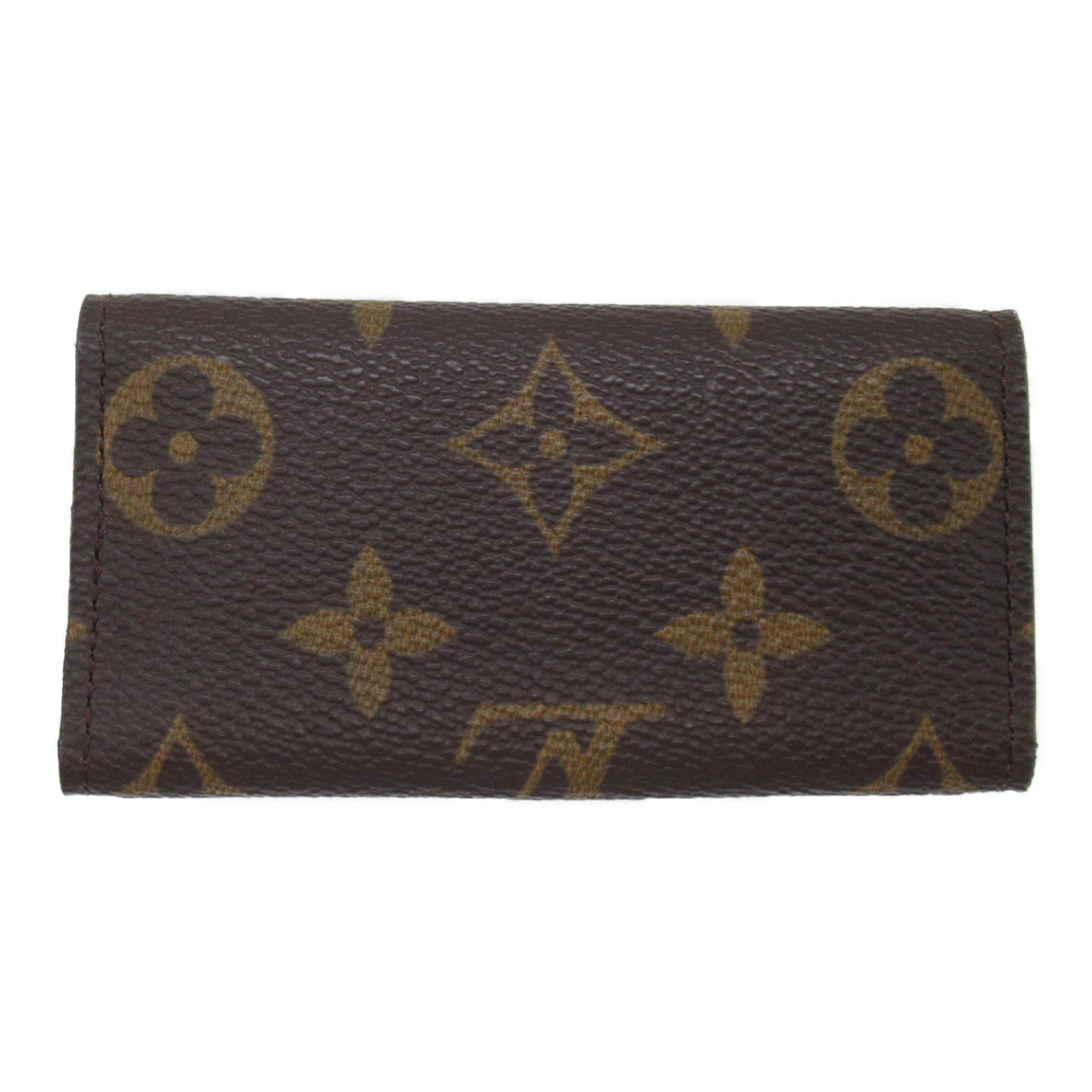 LOUIS VUITTON Multicles4 key holder Brown Monogram PVC coated canvas M62631