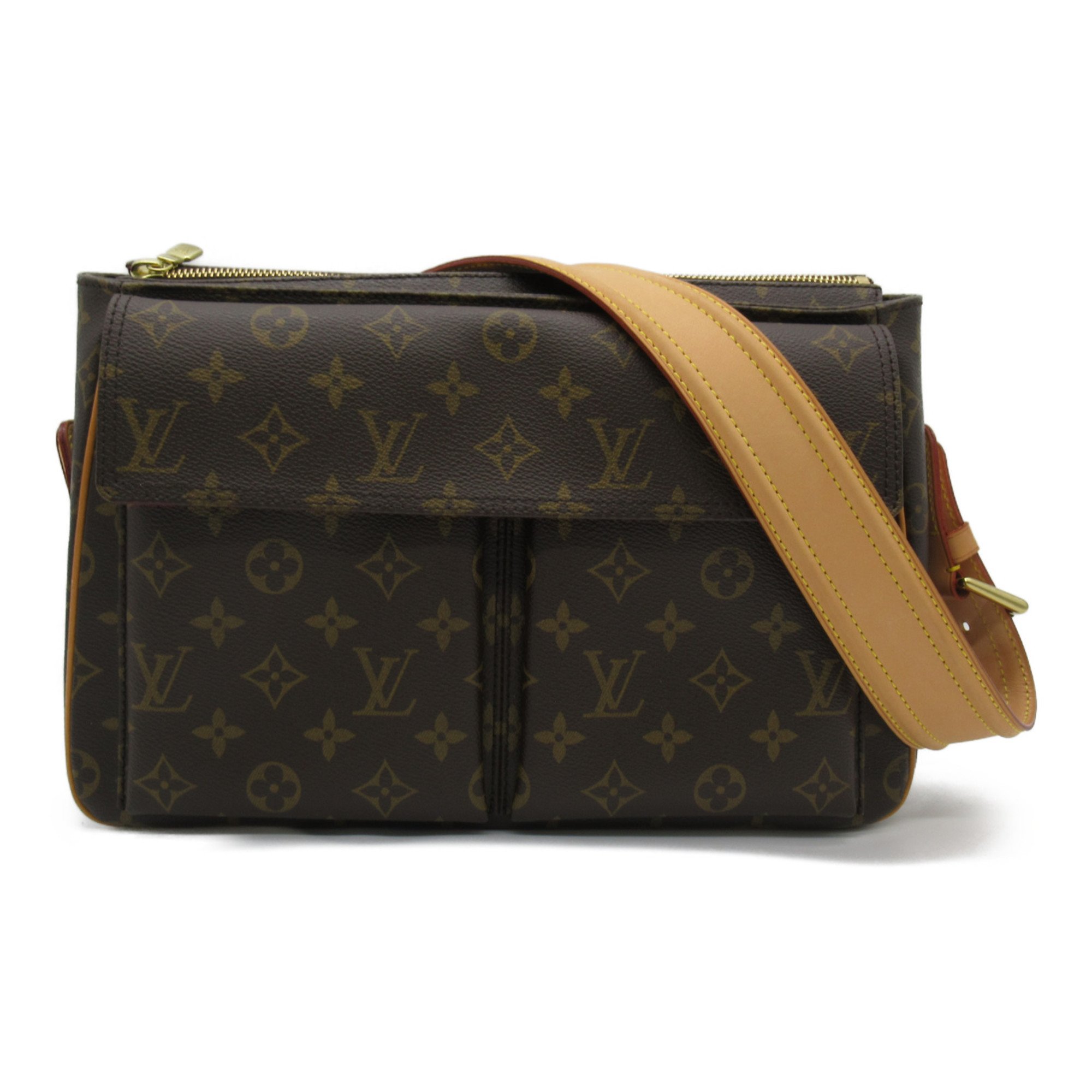 LOUIS VUITTON Viva shite GM Shoulder Bag Brown Monogram PVC coated canvas M51163