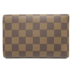 LOUIS VUITTON Porte Tresor Etui Papie Brown Ebene Damier PVC coated canvas N61202