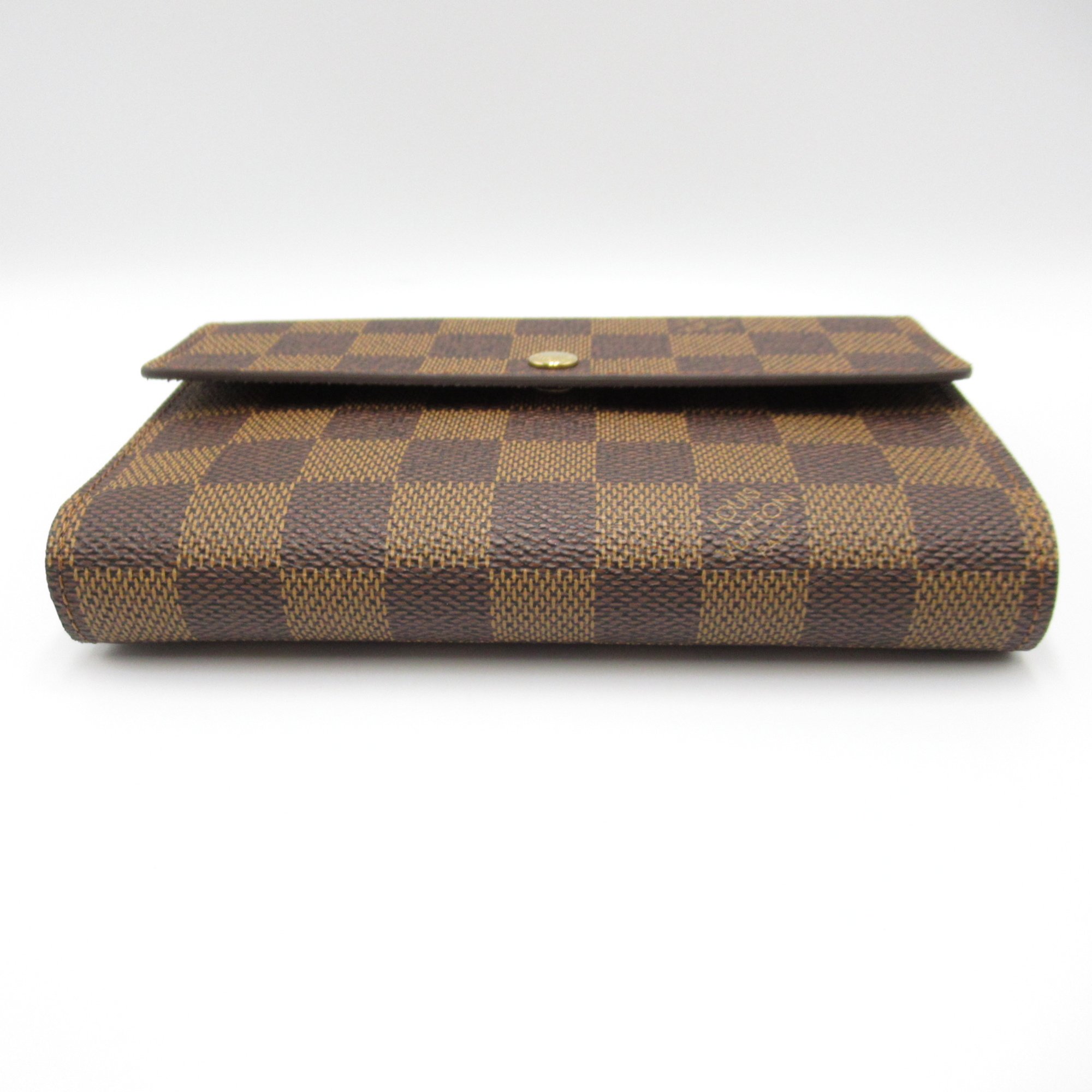 LOUIS VUITTON Porte Tresor Etui Papie Brown Ebene Damier PVC coated canvas N61202