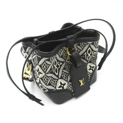 LOUIS VUITTON Noe Purse Shoulder Bag Black Gres Monogram /Jacquard leather Jacquard M69973