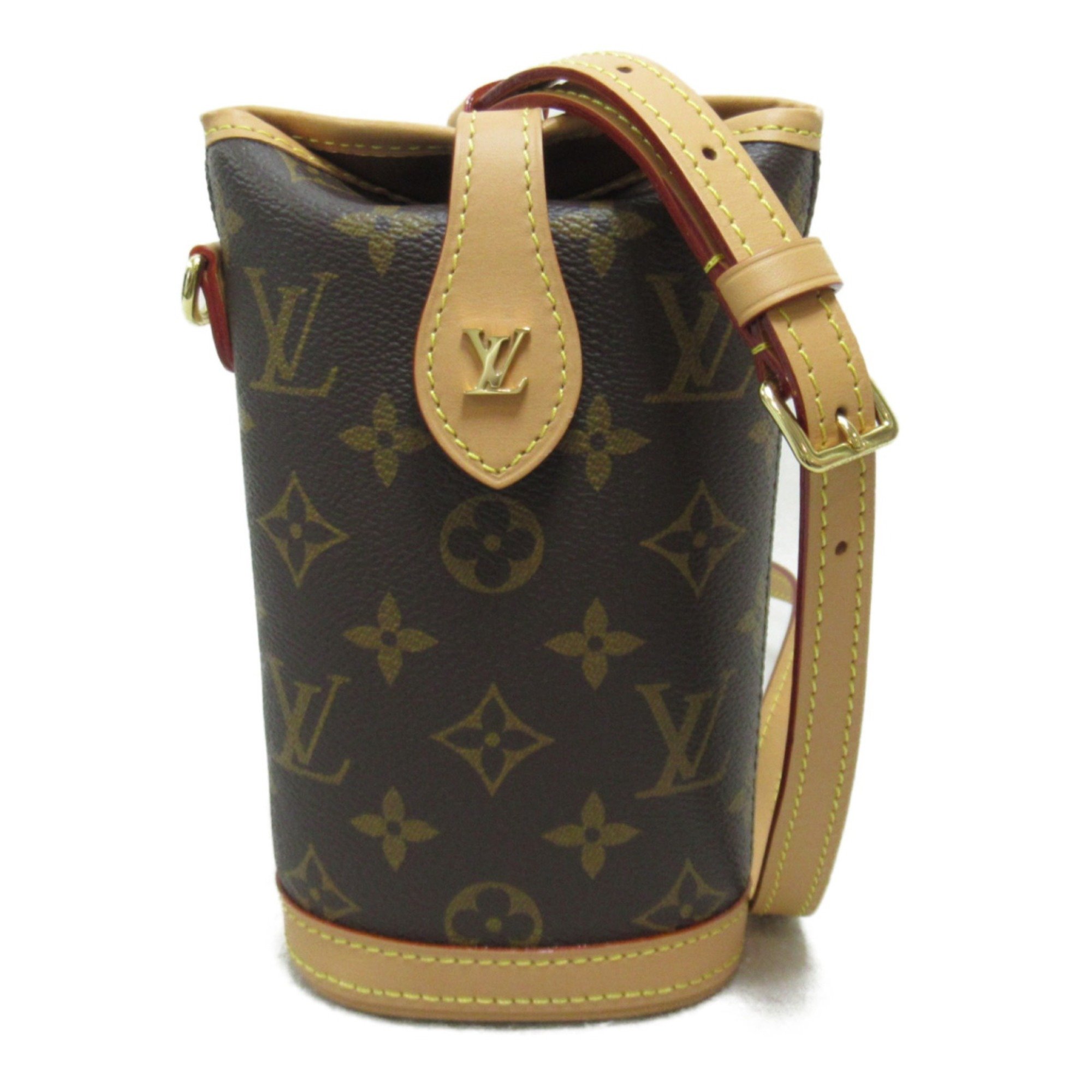 LOUIS VUITTON Fold Me Pouch Shoulder Bag Brown Monogram PVC coated canvas M80874