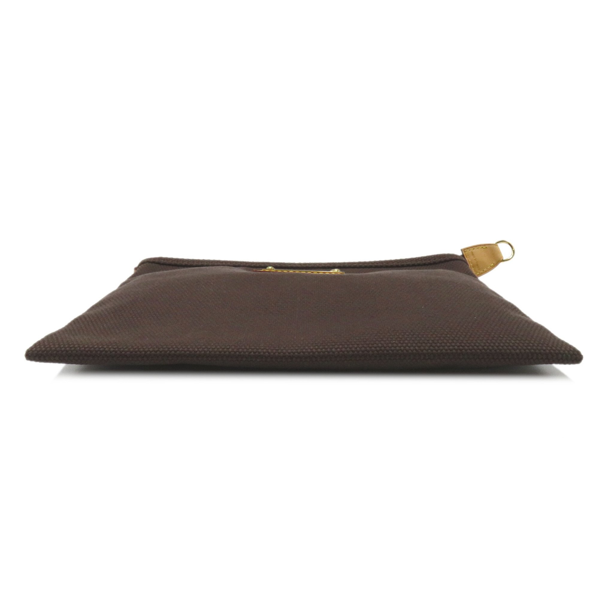 LOUIS VUITTON Antigua Pochette Platt GM Brown canvas M40066