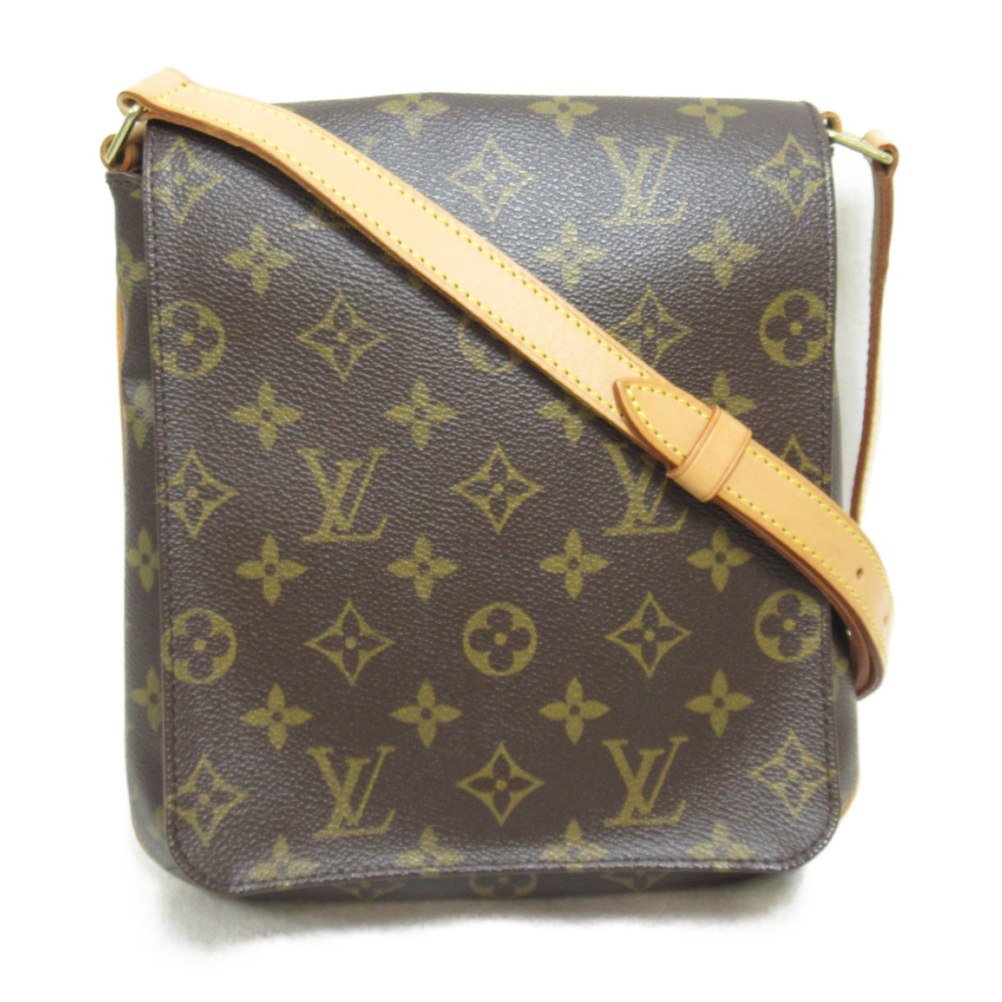 LOUIS VUITTON Musette Salsa Long Shoulder Bag Brown Monogram PVC coated canvas M51387