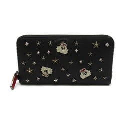 Christian Louboutin Round long wallet Black leather 3175230