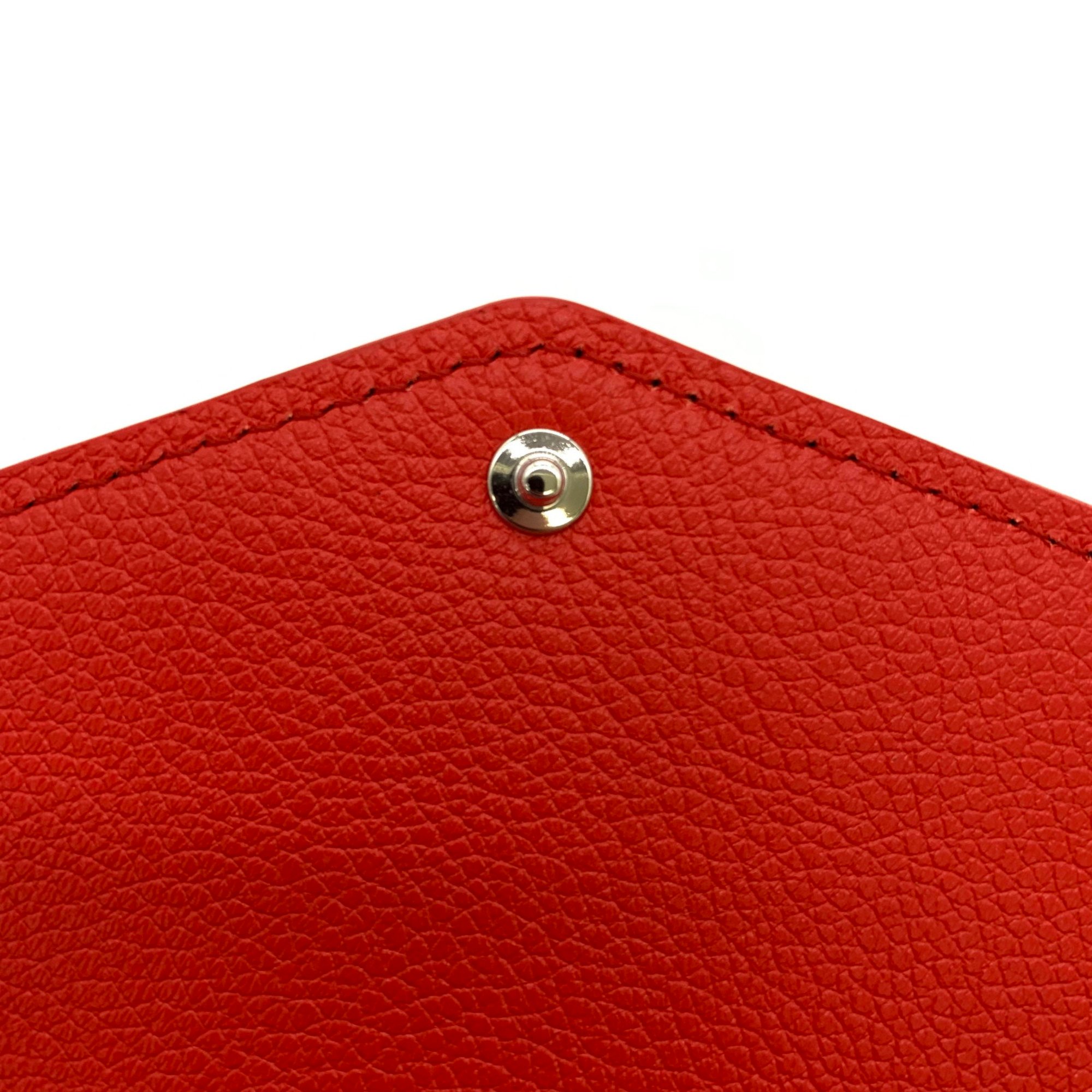 LOUIS VUITTON LVxYK Portefeiulle Sarah Red White Monogram empreinte Calfskin (cowhide) M81909