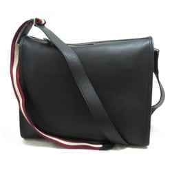 BALLY CODE Shoulder Bag Black Paladio leather Fa Brique 6306998