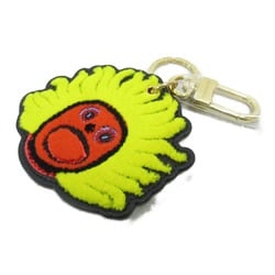 LOUIS VUITTON LVxYK Ruto Craie Face Keychain Yellow leather M01130