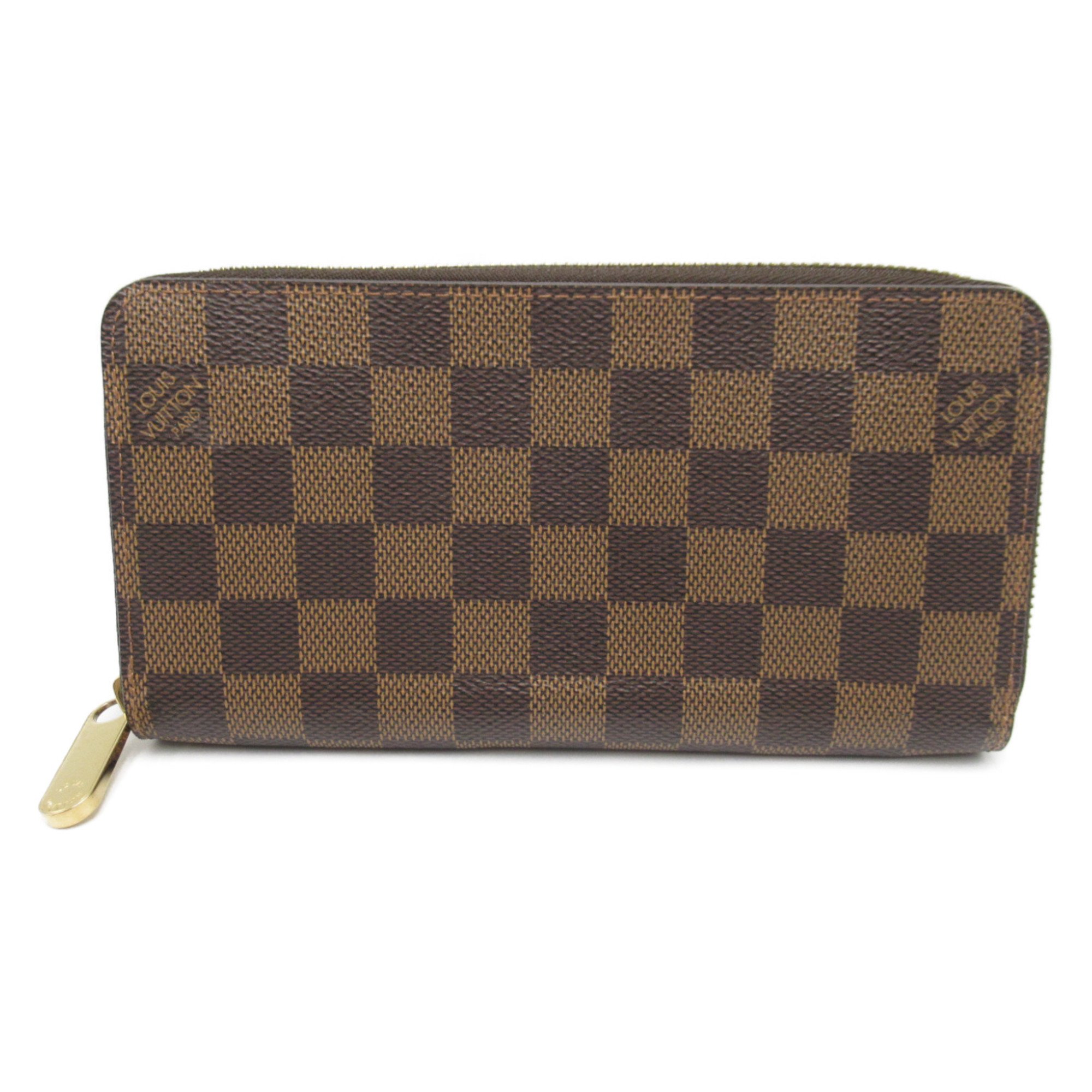 LOUIS VUITTON Zippy wallet Brown Rose valerine Damier PVC coated canvas N60046