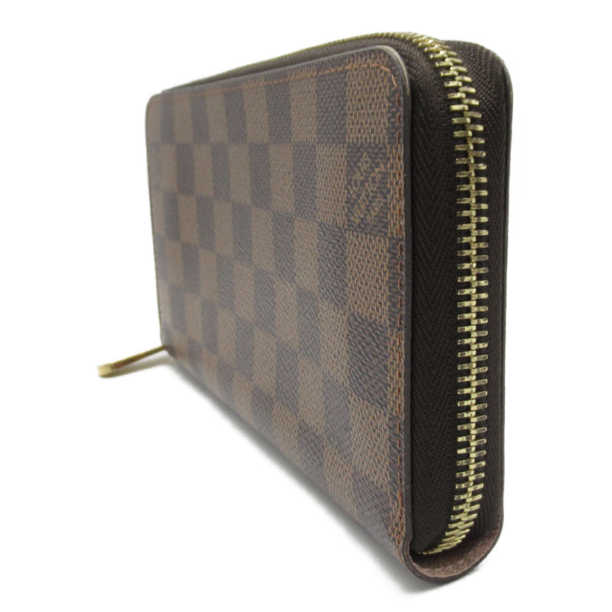 LOUIS VUITTON Zippy wallet Brown Rose valerine Damier PVC coated canvas N60046