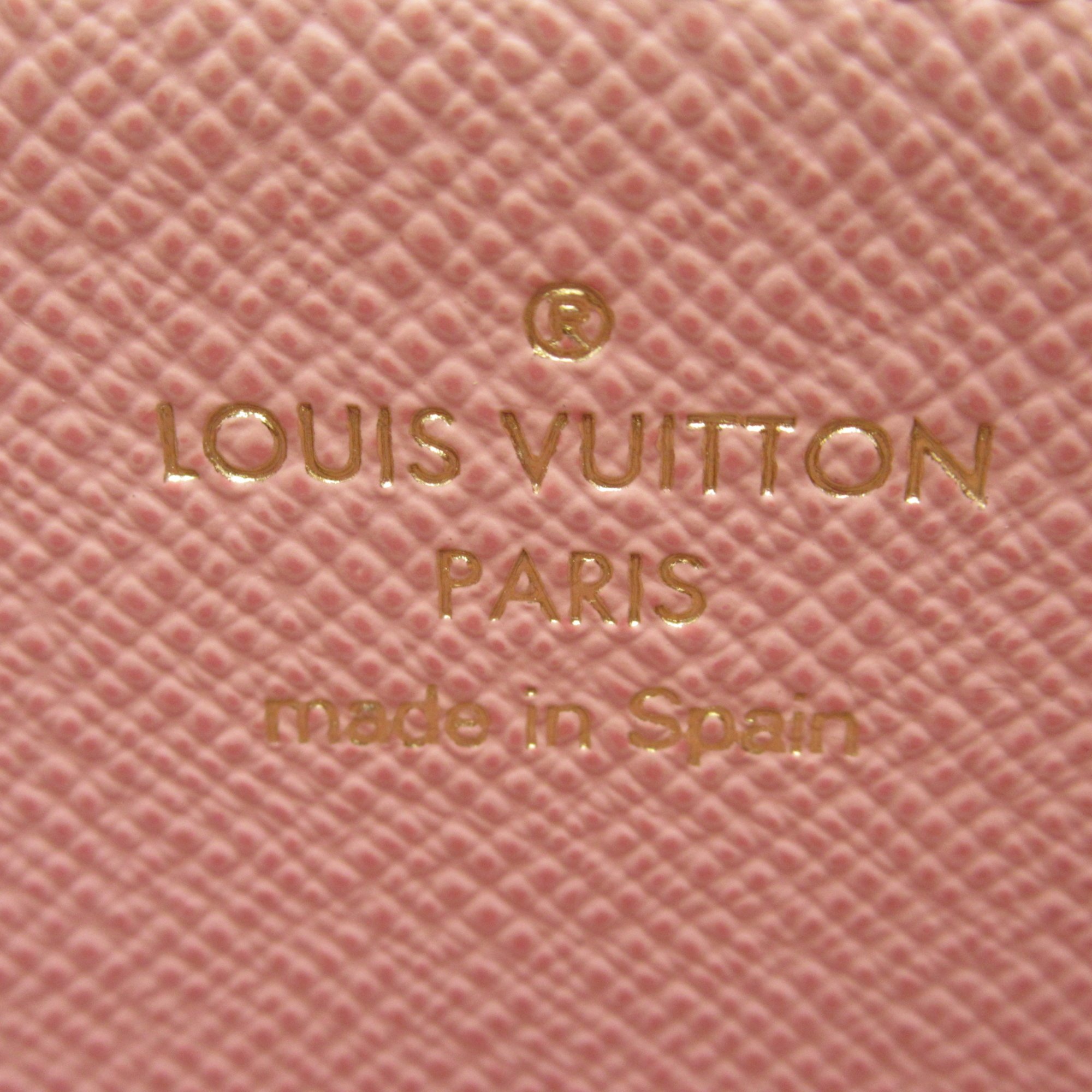 LOUIS VUITTON Zippy wallet Brown Rose valerine Damier PVC coated canvas N60046