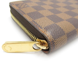 LOUIS VUITTON Zippy wallet Brown Rose valerine Damier PVC coated canvas N60046