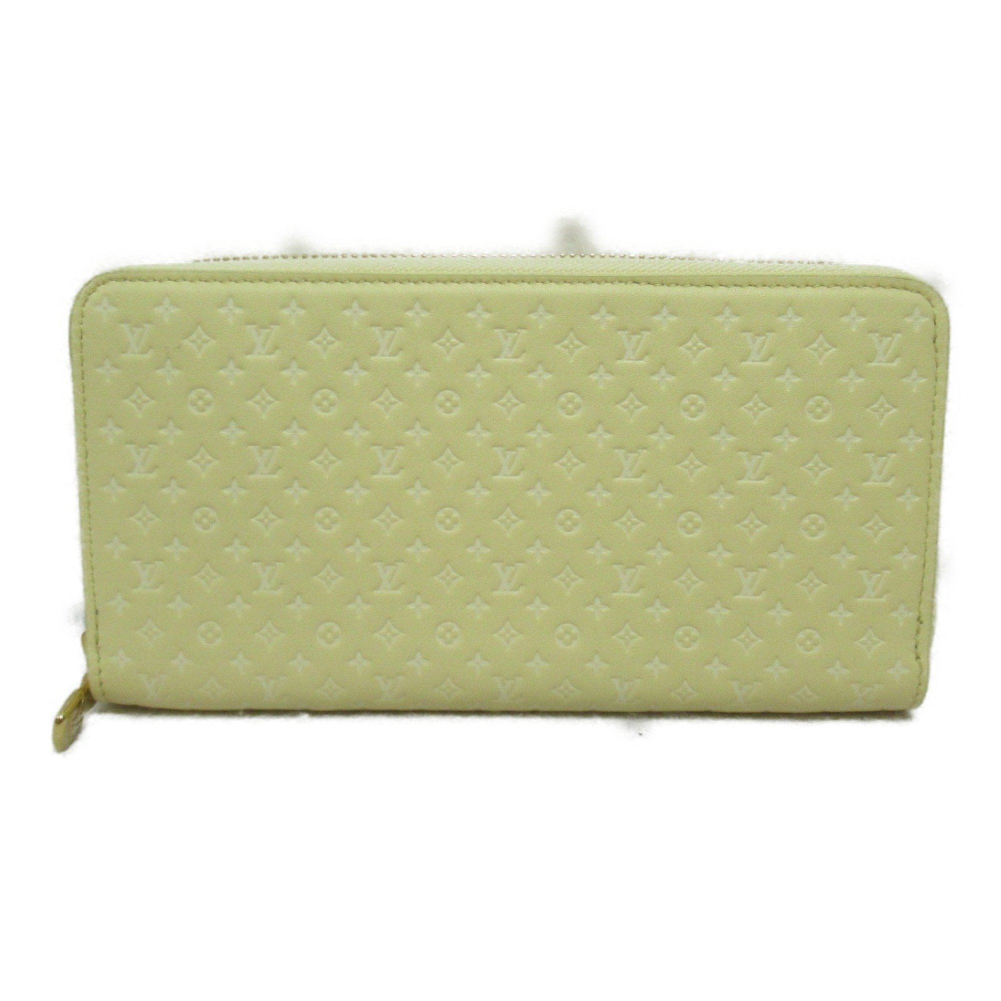 LOUIS VUITTON Zippy wallet Yellow leather Nano Monogram M82229