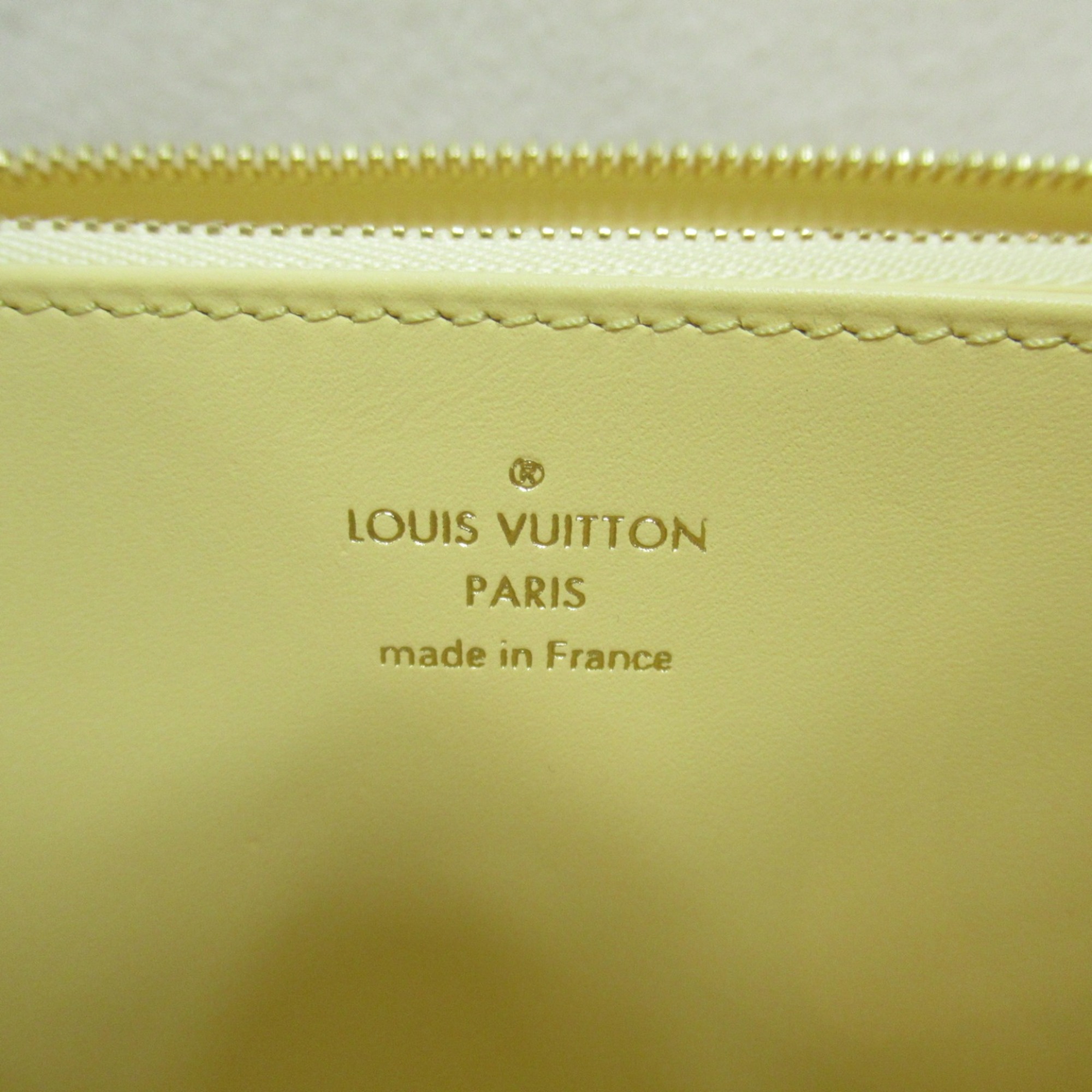 LOUIS VUITTON Zippy wallet Yellow leather Nano Monogram M82229