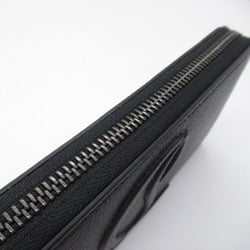 Christian Louboutin By My Side Round Long Wallet Black leather 3235083CM53