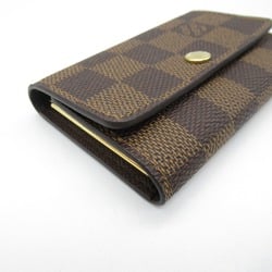 LOUIS VUITTON Multicles6 key holder Brown Ebene Damier PVC coated canvas N62630