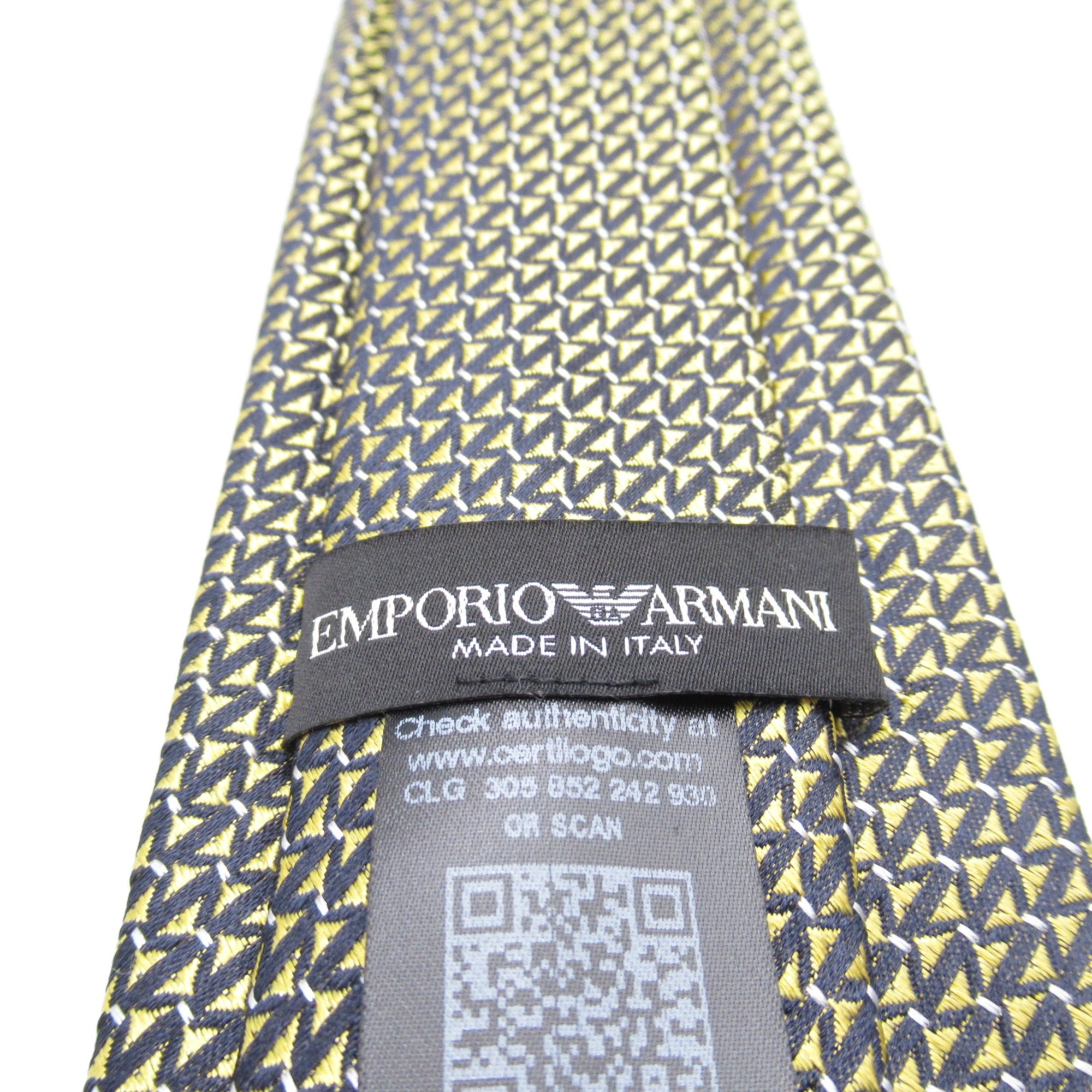 Emporio Armani tie Gold silk